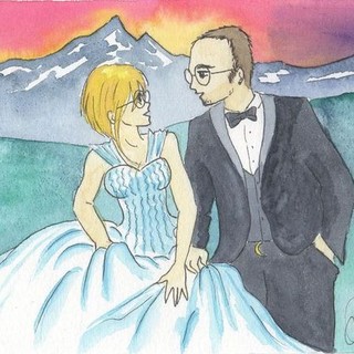 “Le nozze”, disegno manga di Manuela Fissore