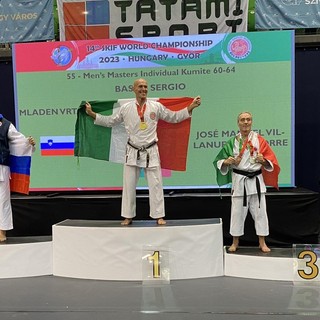 Il cuneese Sergio Basile campione del Mondo di Karate