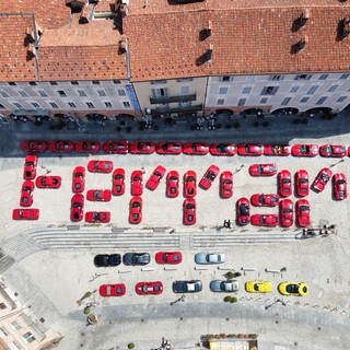 Fotografia dall'alto di Mondovì e Motori