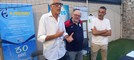 Da sinistra: Giorgio Salomone, Willi Rosso (presidente Volley Busca femminile), e  Alessandro Marino