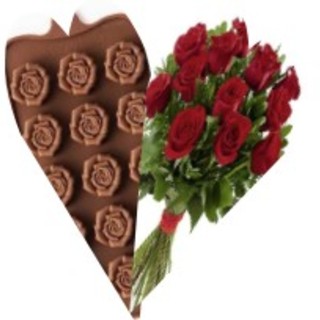 Rose al cioccolato per la mamma