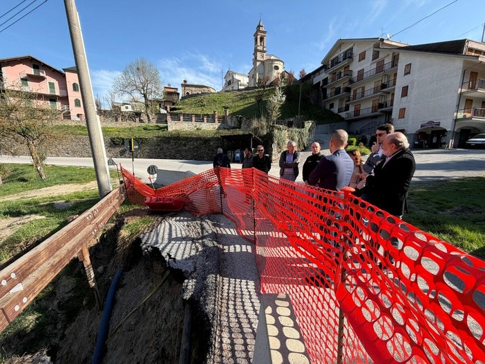 Sopralluogo del consigliere provinciale Pietro Danna su tre interventi finanziati nelle Valli Monregalesi