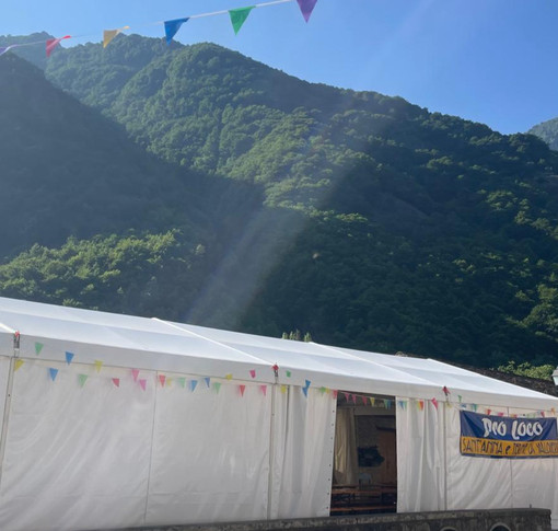 A Sant'Anna di Valdieri si inaugura la nuova tensostruttura che sarà utilizzata per le manifestazioni estive
