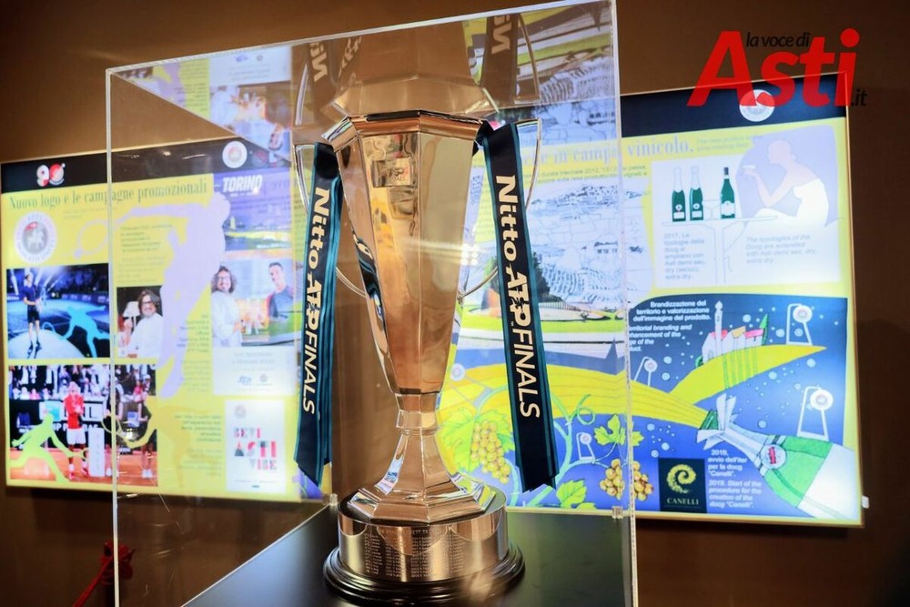 Il Trofeo ufficiale delle Nitto ATP Finals (foto da La voce di Asti) Il Trofeo ufficiale delle Nitto ATP Finals (foto da La voce di Asti)