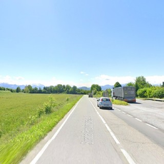 Un tratto della strada su cui passerà la ciclabile progettata