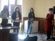 Saluzzo, le tre studentesse delle Medie premiate  : Benedetta Corno, Angelica Quaglia, Valentina Risso