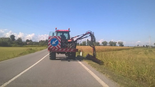 Taglio dell’erba lungo le strade provinciali, al via gli interventi