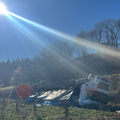 Tir fuori strada sulla Sp23 a Vignolo: traffico in tilt nel tardo pomeriggio
