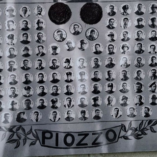 La targa con i volti coperti