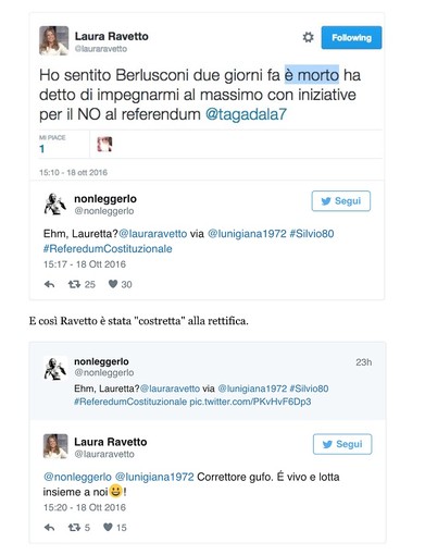 L'onorevole Ravetto sbaglia una parola e getta nel panico i fan di Forza Italia