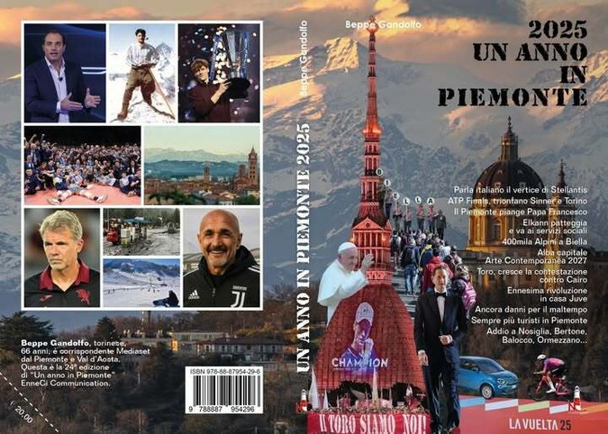 La copertina dell'edizione 2025 di "Un anno in Piemonte"