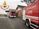 Incendio a un capannone a Monasterolo Savigliano: sul posto diverse squadre dei vigili del fuoco