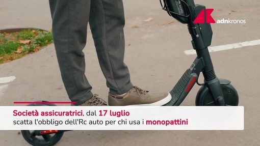 Monopattini, obbligo assicurazione del 17 luglio
