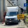 Saluzzo, il cantiere di via Santa Chiara prosegue