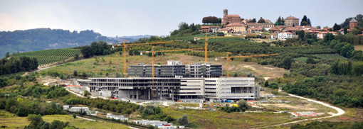 Il costruendo ospedale di Verduno