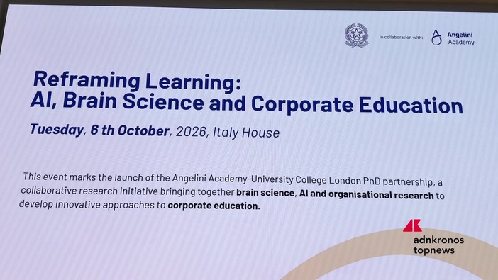 Formazione e intelligenza artificiale, Angelini Academy e UCL firmano un accordo triennale per studiare come cambiare l'apprendimento