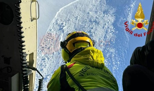 Slavine sul Monte Faraut a Bellino: travolti due scialpinisti, miracolosamente illesi