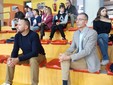 Daniele Ribero e Alessandro Marino seguono il match sugli spalti Daniele Ribero e Alessandro Marino seguono il match sugli spalti