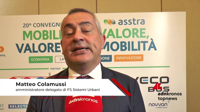 Mobilità, Colamussi (FS Sistemi Urbani): 'Più tecnologia per invogliare a usare il mezzo pubblico' Mobilità, Colamussi (FS Sistemi Urbani): 'Più tecnologia per invogliare a usare il mezzo pubblico'