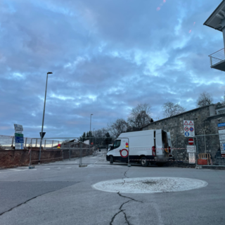 Via Tortora durante la chiusura per lavori Via Tortora durante la chiusura per lavori