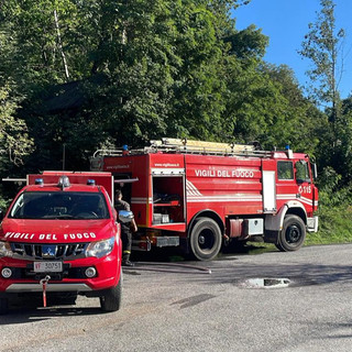 Incendio a Garessio, Vigili del Fuoco e AIB impegnati da ieri per domare le fiamme in località Ruffini
