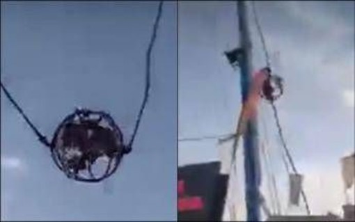 Incidente al luna park di Siviglia: il cavo si spezza, la cabina precipita