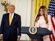 Melania Trump cita l''empatia' del marito: scattano le risate alla Casa Bianca Melania Trump cita l''empatia' del marito: scattano le risate alla Casa Bianca