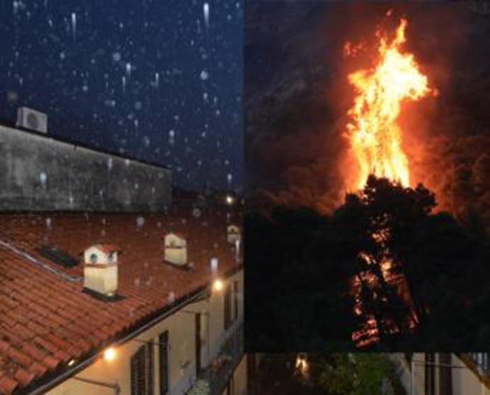 Italia divisa in due tra grandine e incendi ﻿