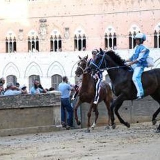 Palio di Siena, la Contrada dell'Onda vince la prima prova