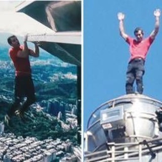 Alex Honnold ce la fa, il free climber scala un grattacielo alto 500 metri Alex Honnold ce la fa, il free climber scala un grattacielo alto 500 metri