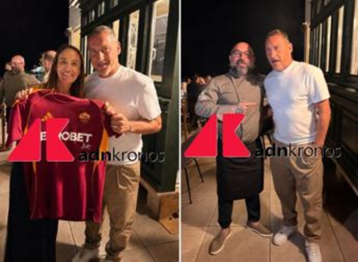 Totti conquista anche Malta, a cena nella Steak House 'Era Ora' tra tifosi e palleggi Totti conquista anche Malta, a cena nella Steak House 'Era Ora' tra tifosi e palleggi