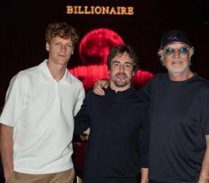 Sinner e Briatore, serata al Billionaire di Dubai