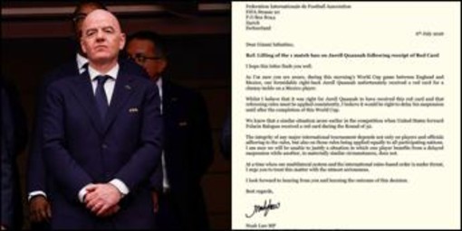 Balogun, è 'rivolta': deputato Gp scrive a Infantino per Quansah, ricorso Francia per Olise Balogun, è 'rivolta': deputato Gp scrive a Infantino per Quansah, ricorso Francia per Olise