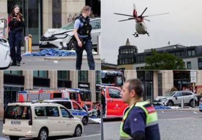 Auto sulla folla a Lipsia, almeno due morti e tre feriti gravi. Arrestato il conducente Auto sulla folla a Lipsia, almeno due morti e tre feriti gravi. Arrestato il conducente