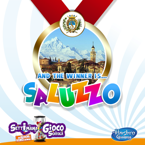 The winner is Saluzzo. Saluzzo vince l'edizione 2015 della Settimana del gioco in scatola