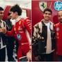 Alcaraz passione Formula 1, abbracci e sorrisi con Leclerc e Hamilton