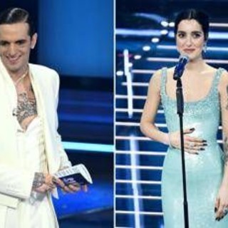 Sanremo, Achille Lauro candido, Levante regale: le pagelle ai look della seconda serata Sanremo, Achille Lauro candido, Levante regale: le pagelle ai look della seconda serata