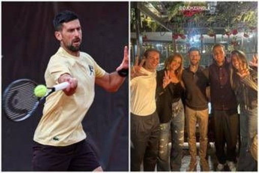 Djokovic, omaggio a Mihajlovic: cena a Roma con la famiglia Djokovic, omaggio a Mihajlovic: cena a Roma con la famiglia