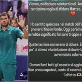 Cobolli: "Contro Berrettini lacrime di emozioni, conto di esserci a Parigi" Cobolli: "Contro Berrettini lacrime di emozioni, conto di esserci a Parigi"