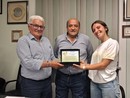 Flavio Zunino con il presidente dell'Avis provinciale Valentino Piacenza e la consigliera Matilda Brero Flavio Zunino con il presidente dell'Avis provinciale Valentino Piacenza e la consigliera Matilda Brero